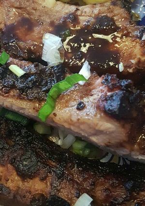 A picture of Japanese Style Baby Back Ribs.