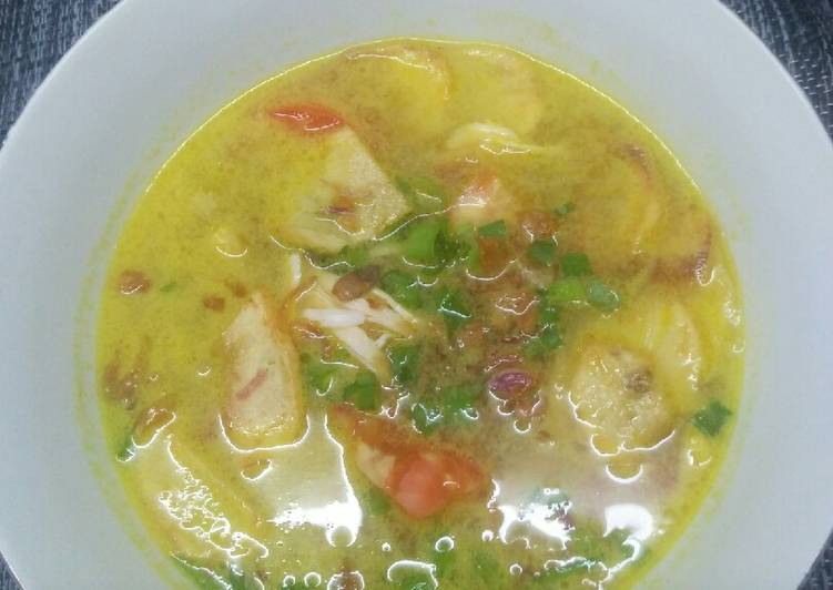 Resep Soto ayam kuah santan yang Bikin Ngiler