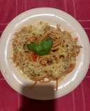 Fideos foratini con salsa de vegetales one pot pasta