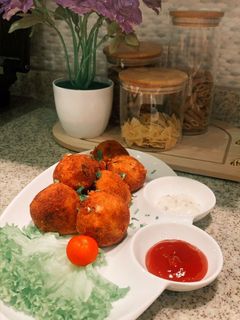 صورة لوصفة كرات البطاطس بالدجاج والموزاريلا 🍗🥔