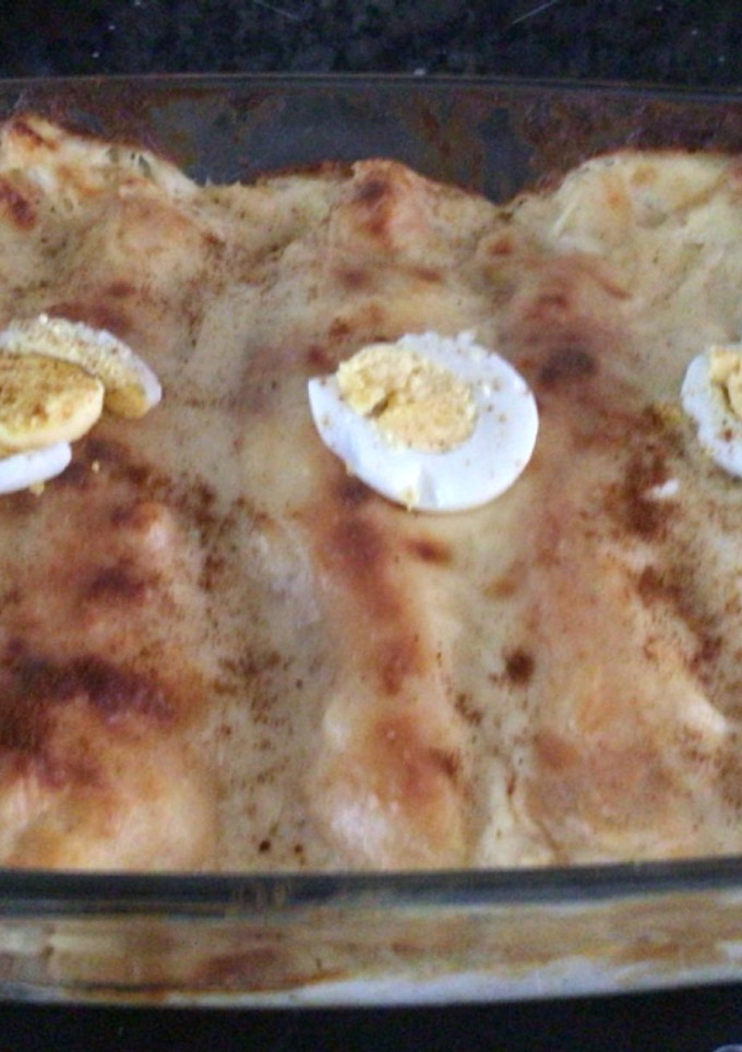 Una foto de Crepes de brócoli y salmón