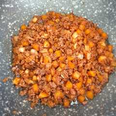 A picture of Daging sapi cincang kecap.