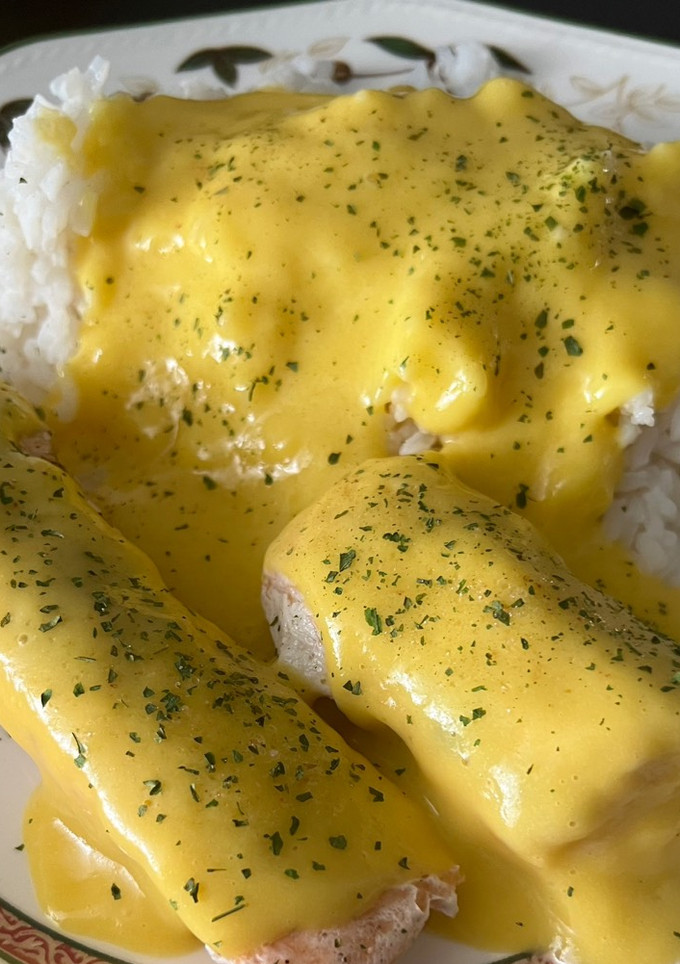 Una foto de Salmón con salsa de mango (Thermomix)