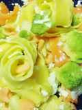 Pappardelle ricce con cavolo romanesco e salmone affumicato