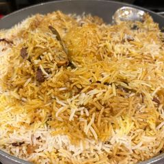 A picture of Kolkata Mutton Biryani.