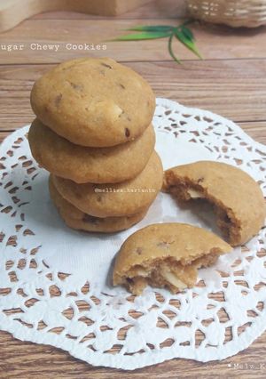Foto resep Palm Sugar Chewy Cookies (Gluten Free)