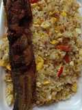 Nasi goreng lele.. bekalkerjaku
