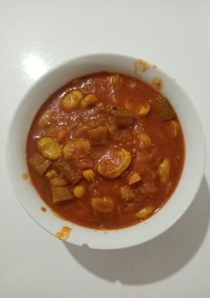 عکسی از دستور خورش باقلا 😋