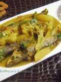Aloo Phool Kophi diye Bata Maacher Jhol