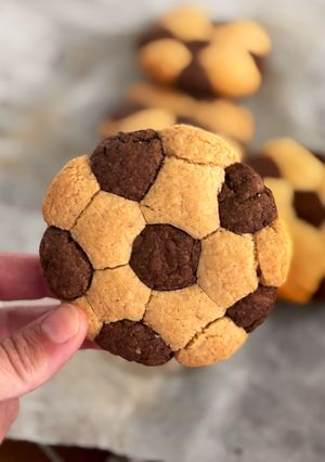 Foto principal de Galletas de mantequilla de balón de fútbol | Receta para el mundial
