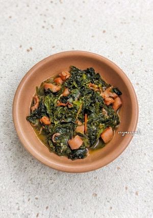 Foto resep Tumis Daun Singkong Cumi Asin