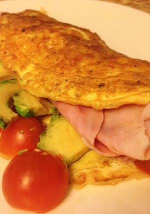 Una foto de Tortilla francesa rellena: cena fácil