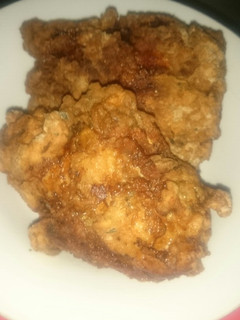 A picture of Home made Kfc chicken.