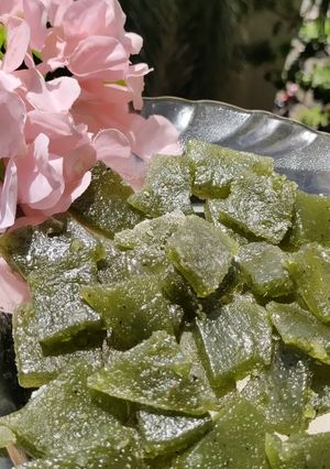 A picture of Raw mango candy/mango toffee/khatti mithi mango 🥭 candy.