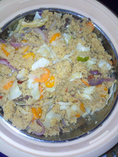 A picture of Jellof Couscous.