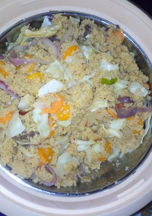 A picture of Jellof Couscous.