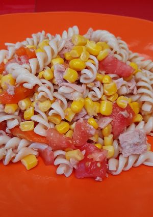 Una foto de Ensalada de espirales