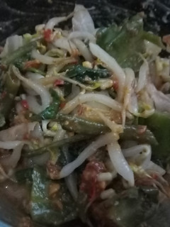 Foto resep Rujak Kangkung Sambel Kacang