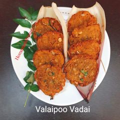 A picture of Valaipoo Vadai / Banana Blossoms Vadai.