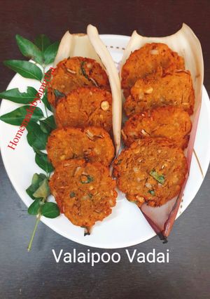 A picture of Valaipoo Vadai / Banana Blossoms Vadai.