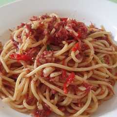 รูปของ Spaghetti Aglio Olio Kornet