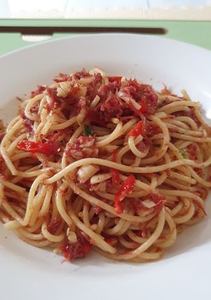 Foto resep Spaghetti Aglio Olio Kornet