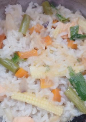 Foto resep Mpasi anak 6 bulan salmon udang