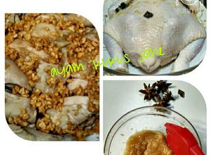 Foto resep Ayam kukus Jahe tabur bawang putih