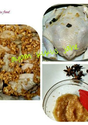 Foto resep Ayam kukus Jahe tabur bawang putih