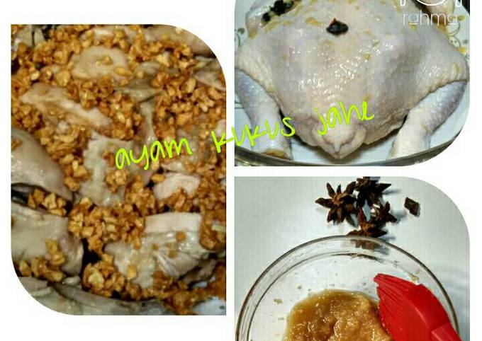 Resep Ayam kukus Jahe tabur bawang putih oleh My Name is 