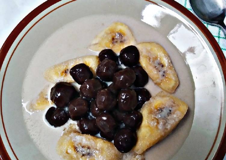 resep cara membuat Kolak Pisang Boba