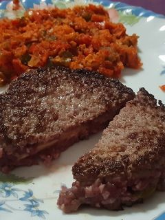 Una foto de Hamburguesas con relleno