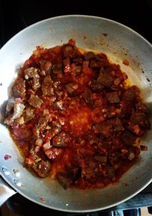 A picture of Wet Fried liver.