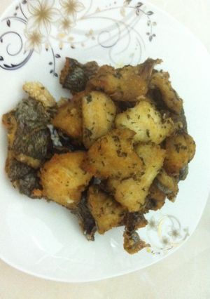 Hình của món Cá chiên tẩm parsley.