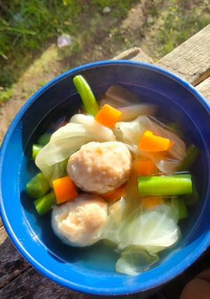 Foto resep 018. Sup sayur dan bakso