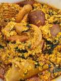 Egusi soup with vegetable