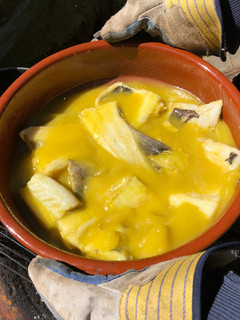 Una foto de Bacalao al pil-pil tradicional