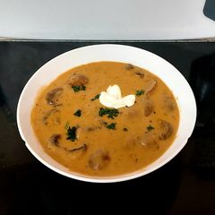 A picture of Hungarian Mushroom Soup 😃#Mysterybox#Seasonal#Lunch.