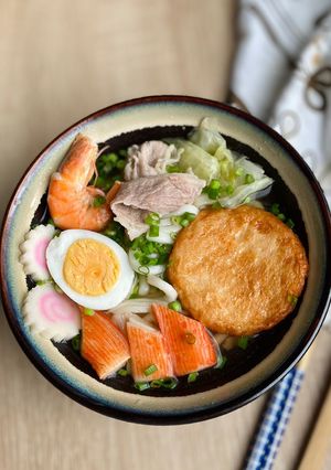 Hình của món Mì udon thập cẩm.