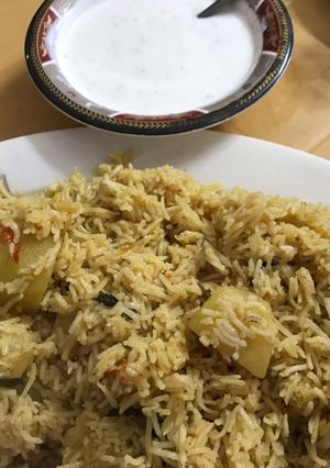 A picture of Alu Chawal.