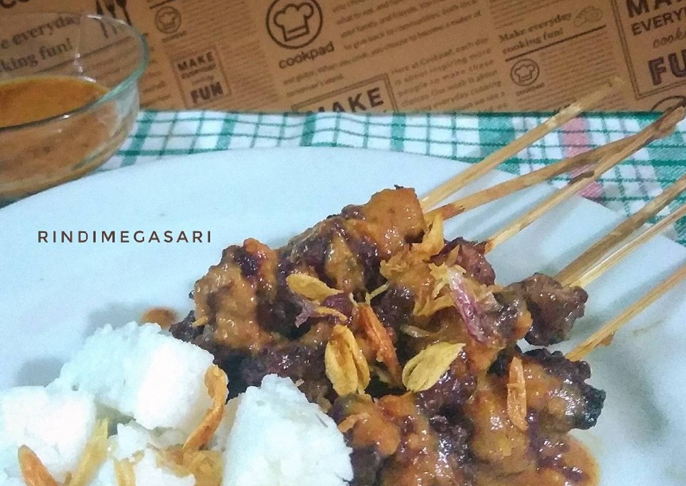 53. Sate Kambing Oven Simpel