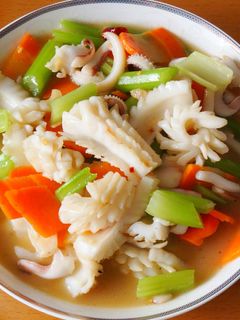 <臺菜>生炒花枝 的食譜成品照片