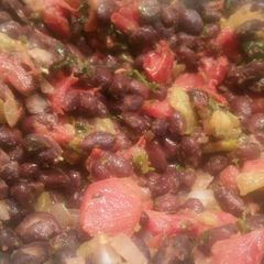 A picture of Black Bean & Tomato Saute.