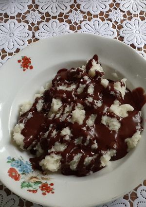 Tejbegríz csokiöntettel recept fotója