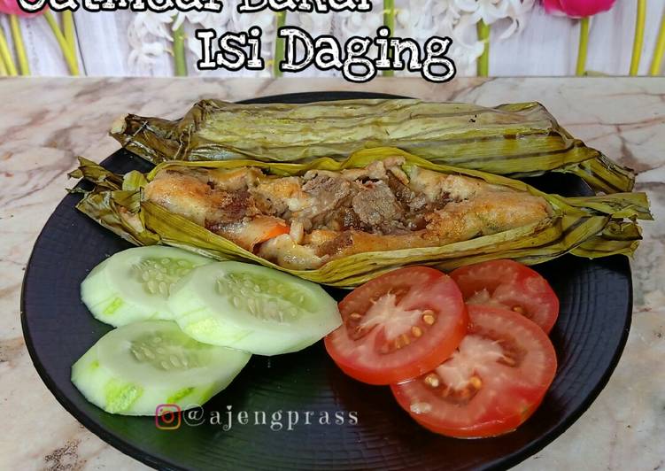 [menu diet] Oatmeal Bakar Isi Daging