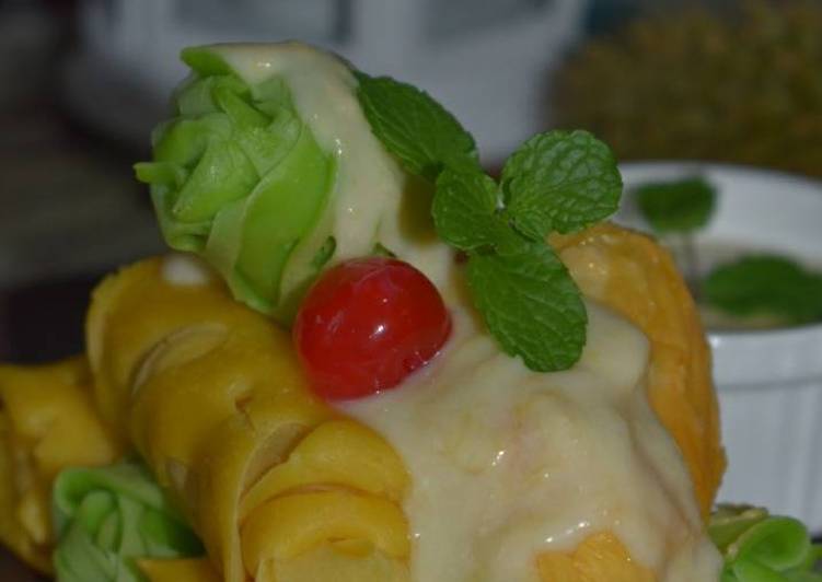 Resep Roti Jala Sos Durian, Bisa Manjain Lidah