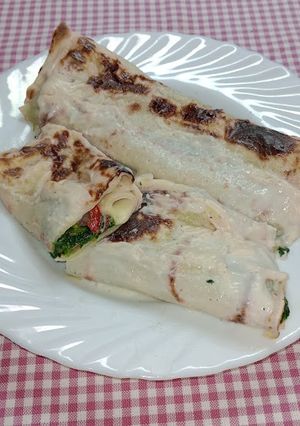 Una foto de Canelones de verdura sin ricota