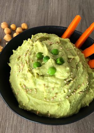 Una foto de Hummus de guisantes