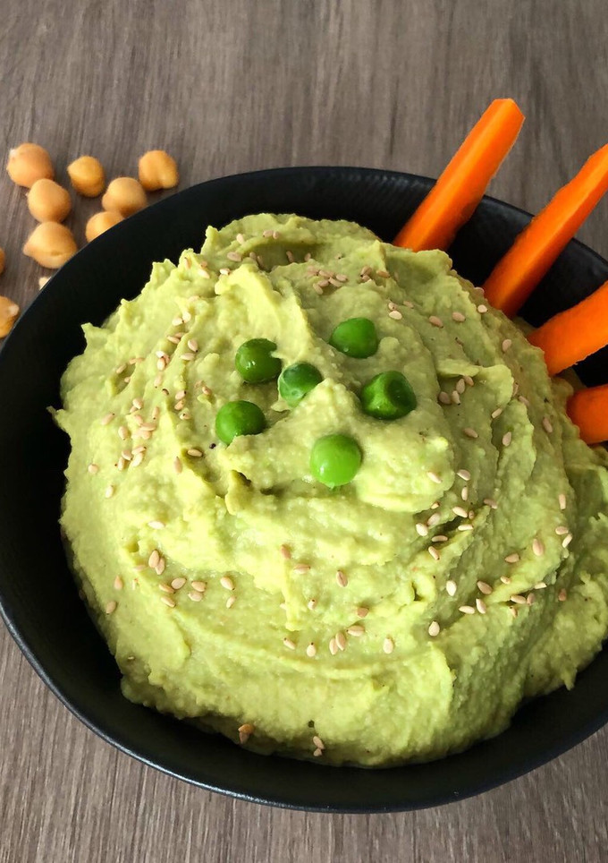 Una foto de Hummus de guisantes