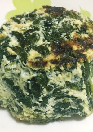 Una foto de Budín de Espinaca y ricota